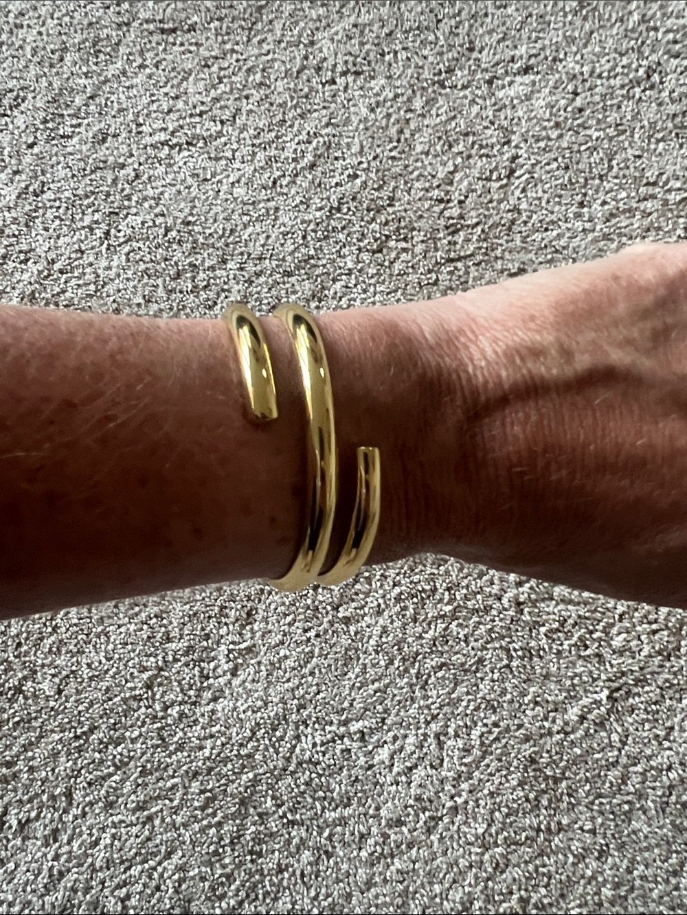 Madewell Gold Open Spiral Cuff Bracelet